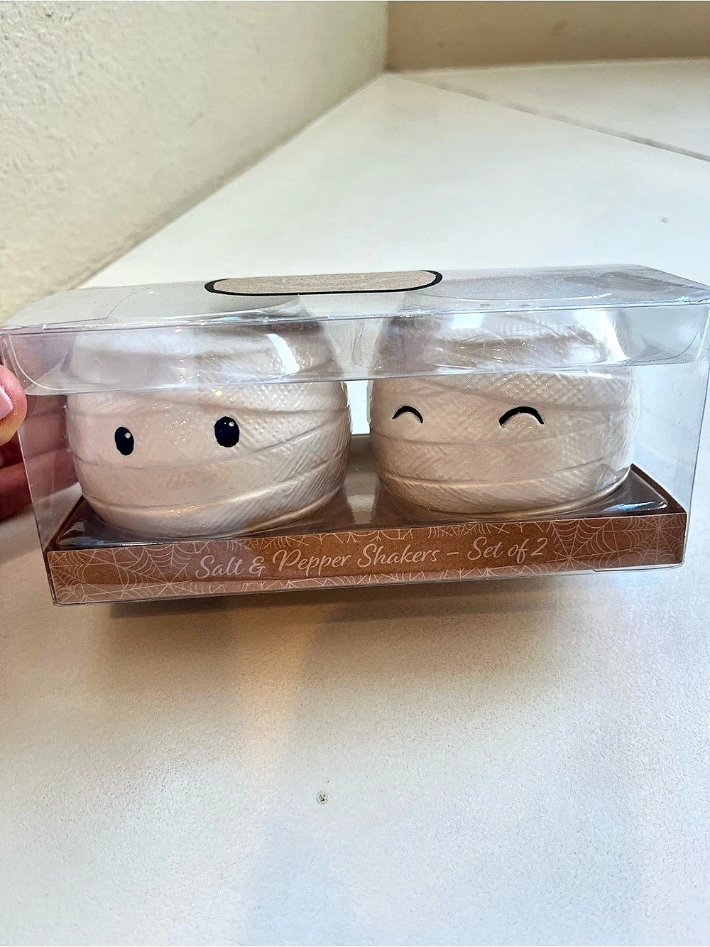 10 Strawberry Street Halloween Mummy Salt & Pepper Shakers